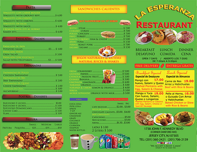Menu-restaurant-Jersey-city